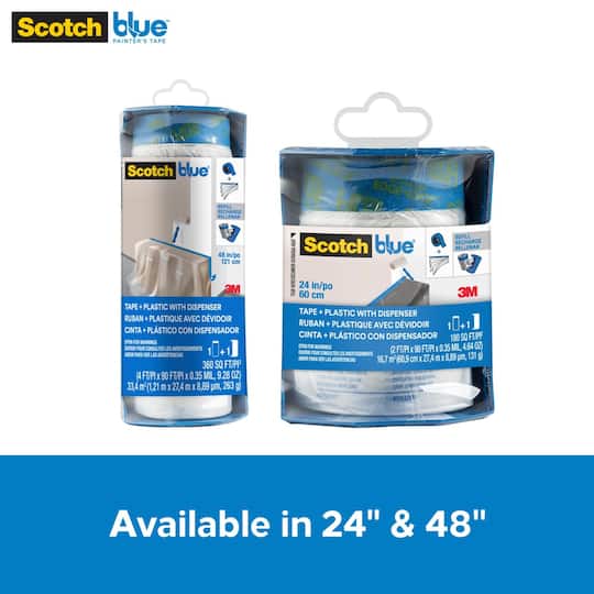 ScotchBlue™ 48" x 90ft. Painter's Tape & Plastic with Dispenser